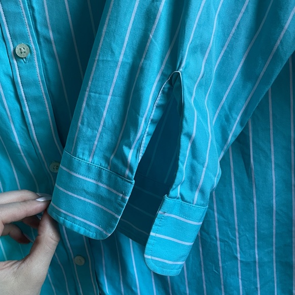 Ralph Lauren 3/4 Sleeve Button Down Top - Picture 6 of 9